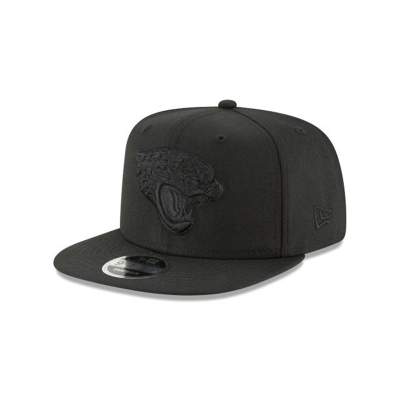 Black Jacksonville Jaguars Hat - New Era NFL Black On Black High Crown 9FIFTY Snapback Caps USA3685971